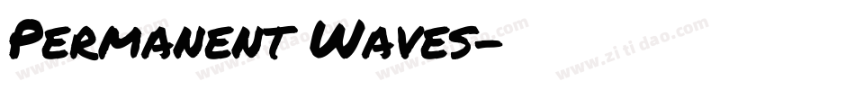 Permanent Waves字体转换